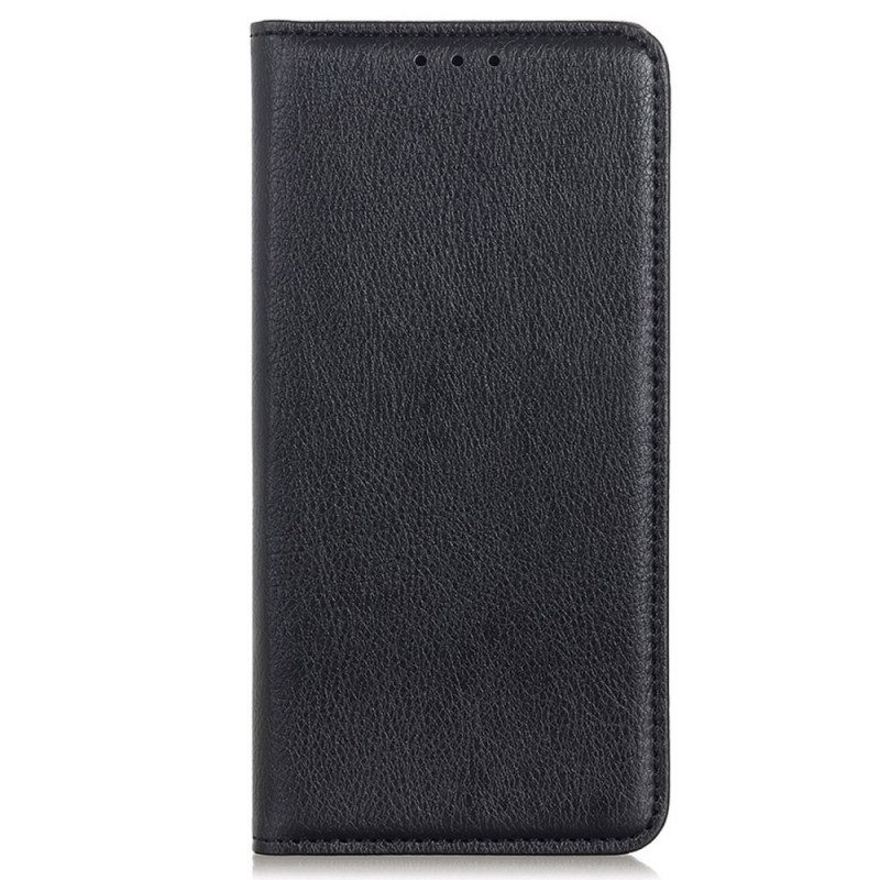 Folio Cover Samsung Galaxy S22 Ultra 5G Custodia in pelle Eleganza Split Litchi Leather