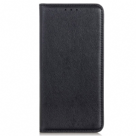 Folio Cover Samsung Galaxy S22 Ultra 5G Custodia in pelle Eleganza Split Litchi Leather