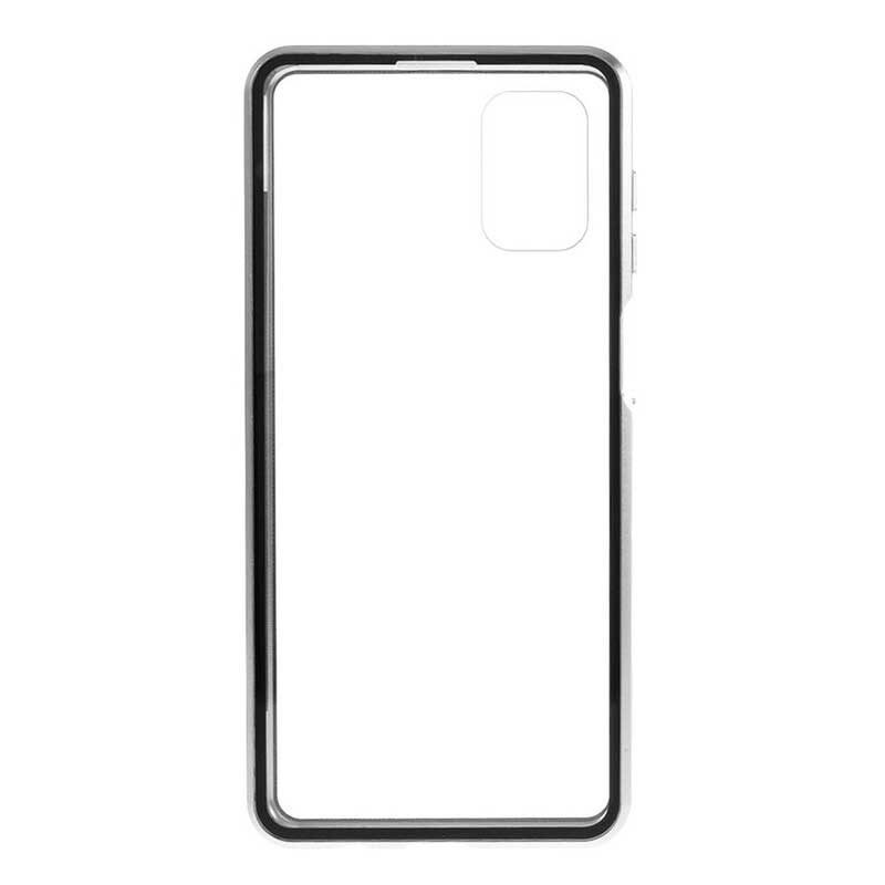 Cover Samsung Galaxy M51 Bordi In Metallo E Vetro Temperato