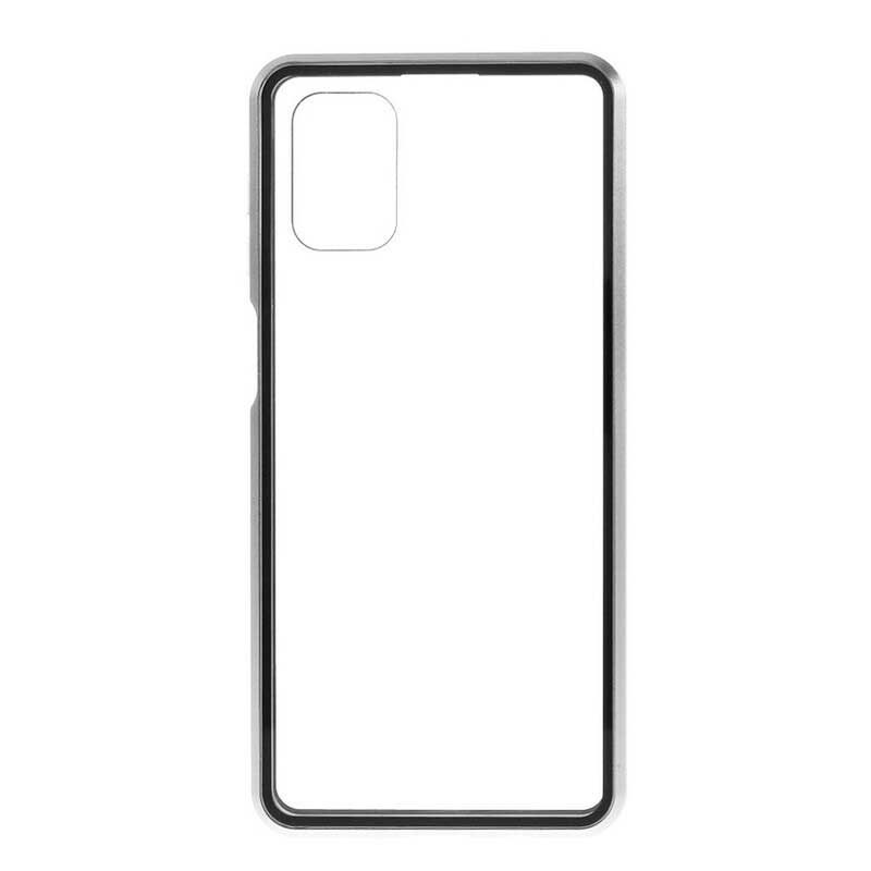 Cover Samsung Galaxy M51 Bordi In Metallo E Vetro Temperato