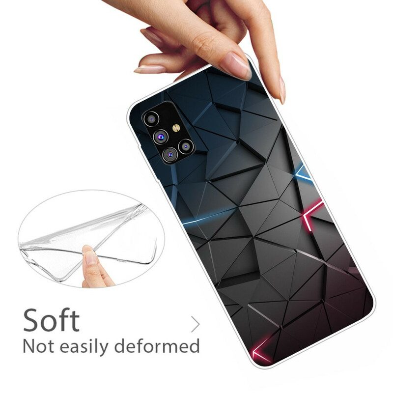 Cover Samsung Galaxy M51 Geometria Flessibile