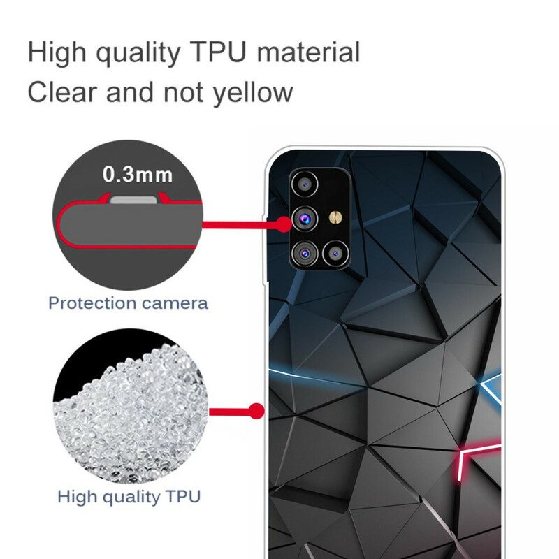 Cover Samsung Galaxy M51 Geometria Flessibile