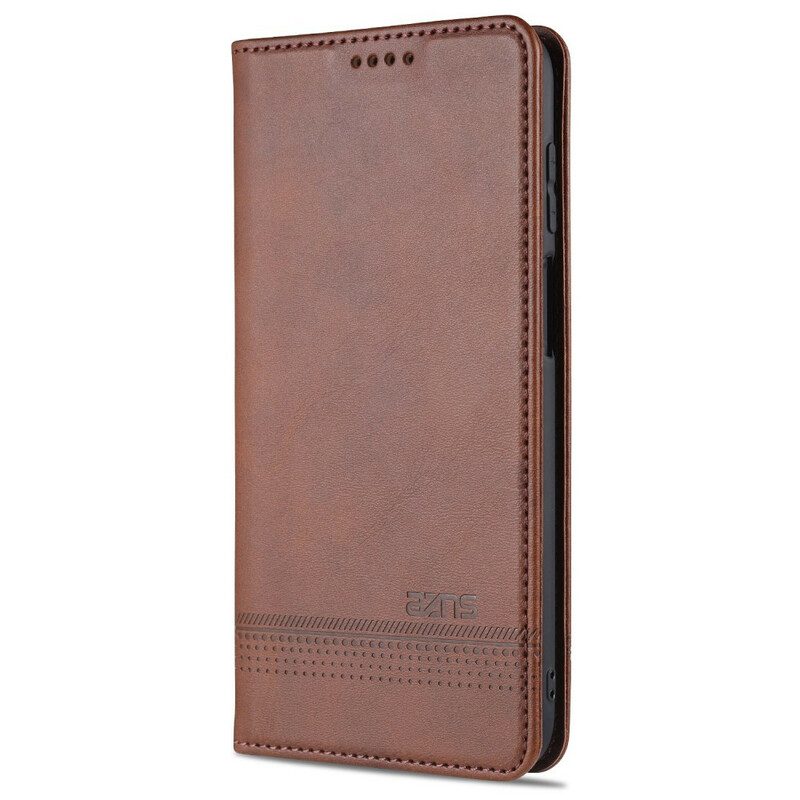 Folio Cover Samsung Galaxy M51 Custodia in pelle Stile In Pelle Azns