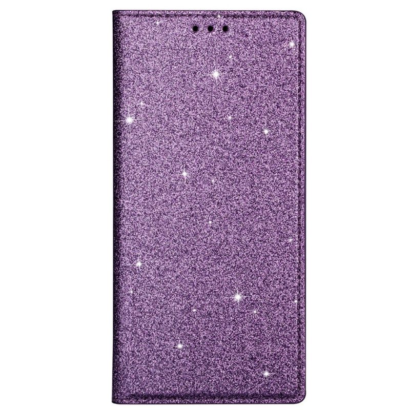 Folio Cover Samsung Galaxy M51 Custodia in pelle Stile Paillettes