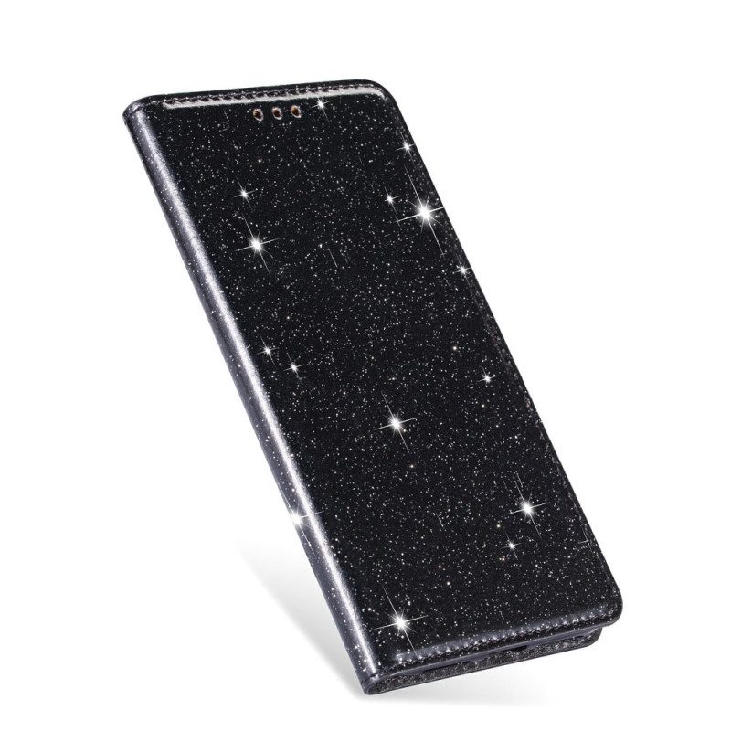 Folio Cover Samsung Galaxy M51 Custodia in pelle Stile Paillettes