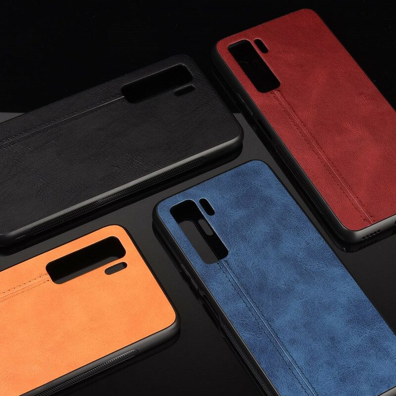 Cover Huawei P40 Lite 5G Cuciture In Pelle Stile