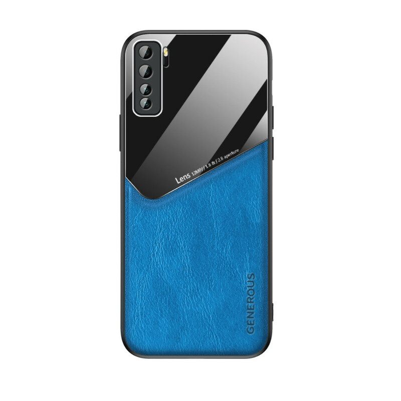 Cover Huawei P40 Lite 5G Effetto Pelle Magnetica