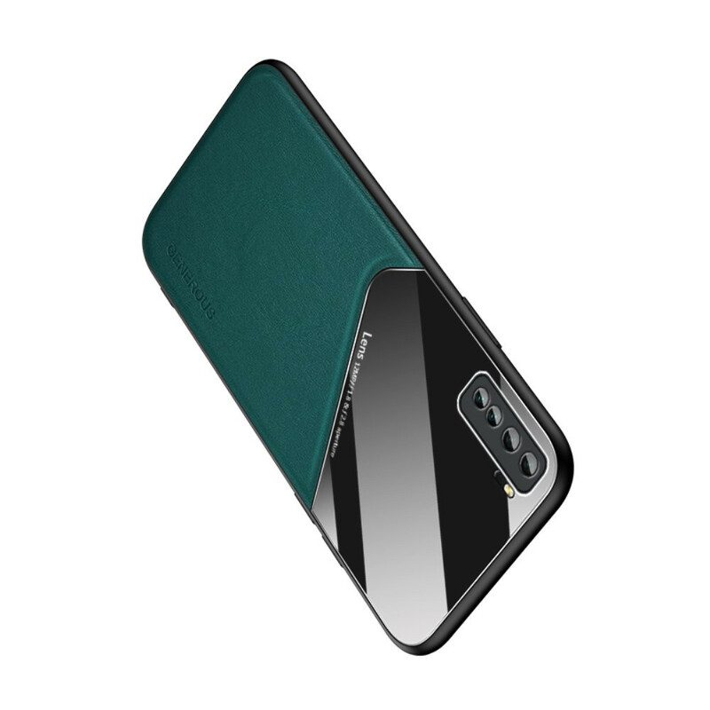 Cover Huawei P40 Lite 5G Effetto Pelle Magnetica