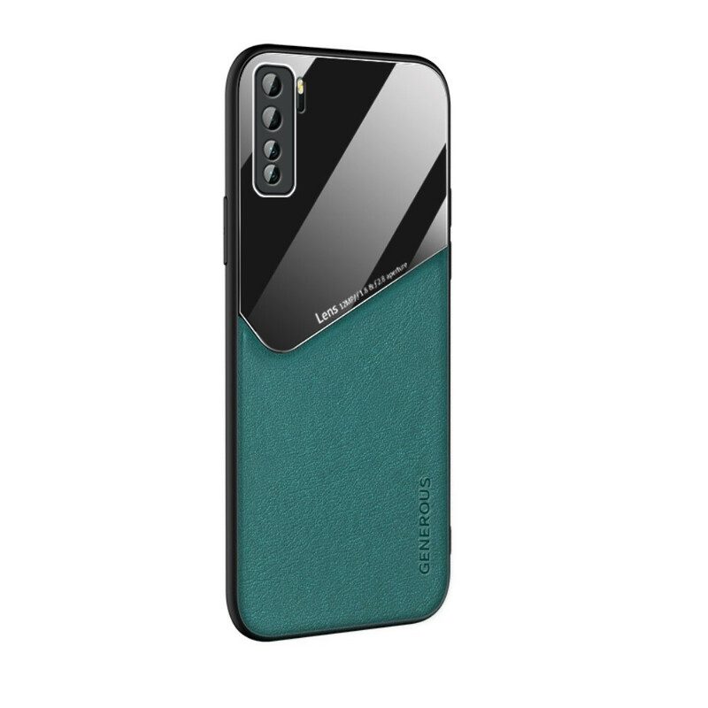 Cover Huawei P40 Lite 5G Effetto Pelle Magnetica