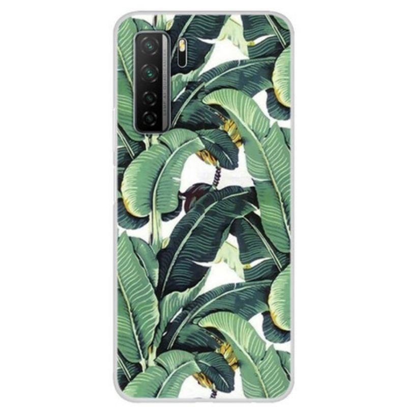 Cover Huawei P40 Lite 5G Molteplici Foglie Verdi