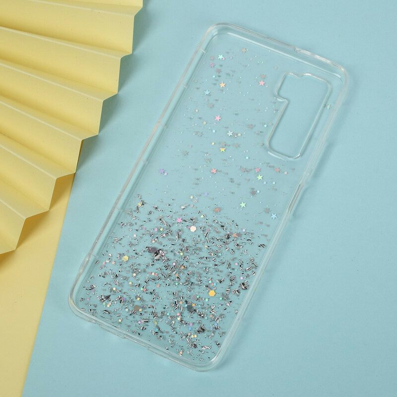 Cover Huawei P40 Lite 5G Polvere Glitterata