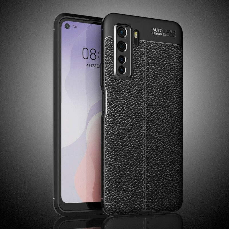 Cover Huawei P40 Lite 5G Trama Di Pelle Di Litchi