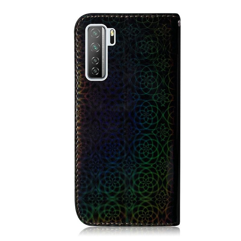 Custodia in pelle Huawei P40 Lite 5G Colore Puro