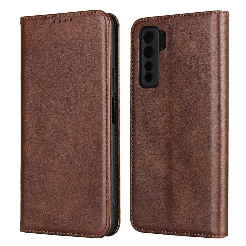 Folio Cover Huawei P40 Lite 5G Custodia in pelle Pelle Vera