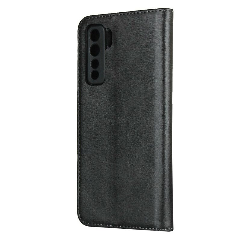 Folio Cover Huawei P40 Lite 5G Custodia in pelle Pelle Vera