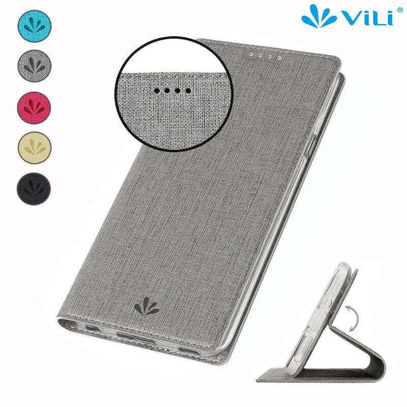 Folio Cover Huawei P40 Lite 5G Custodia in pelle Vili Dmx Testurizzato