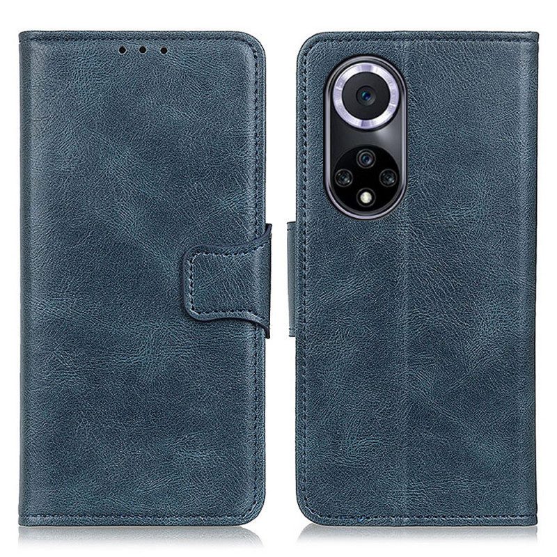 Folio Cover Huawei Nova 9 Chiusura Reversibile Effetto Pelle