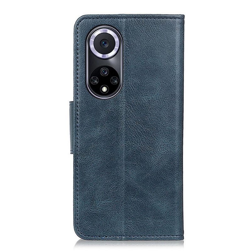 Folio Cover Huawei Nova 9 Chiusura Reversibile Effetto Pelle