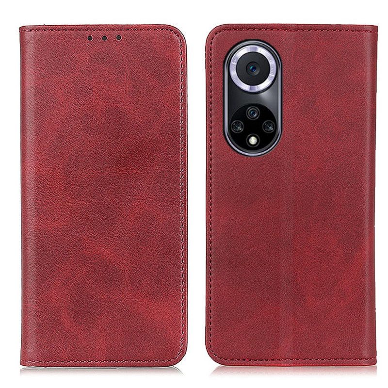 Folio Cover Huawei Nova 9 Custodia in pelle Pelle Crosta Eleganza