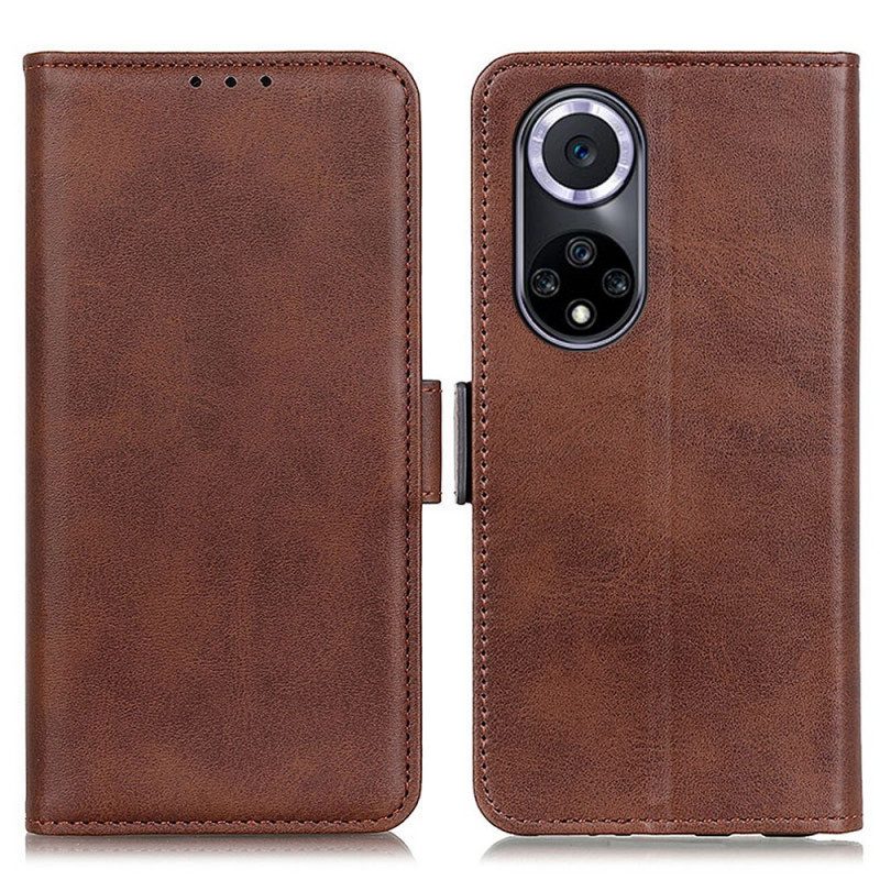 Folio Cover Huawei Nova 9 Custodia in pelle Doppio Lembo