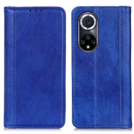 Folio Cover Huawei Nova 9 Custodia in pelle Eleganza Split Litchi Leather