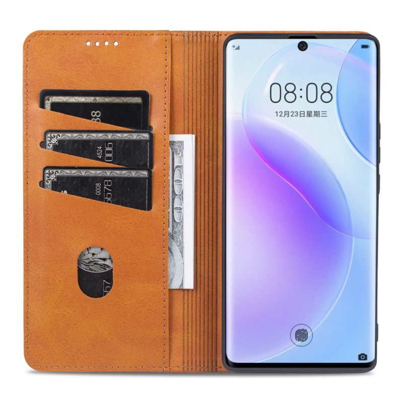 Folio Cover Huawei Nova 9 Custodia in pelle Stile In Pelle Azns