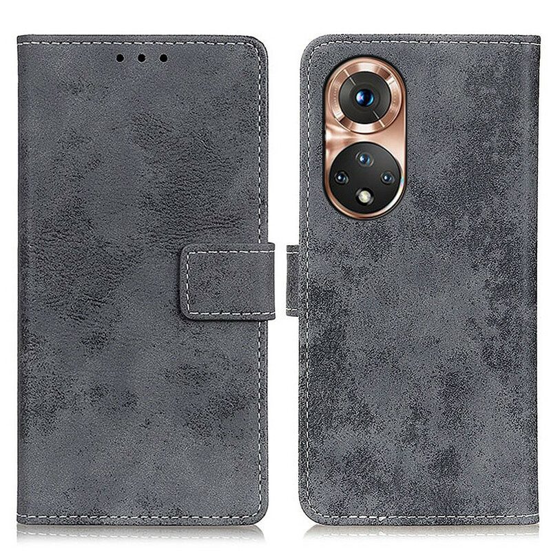 Folio Cover Huawei Nova 9 Effetto Pelle Vintage