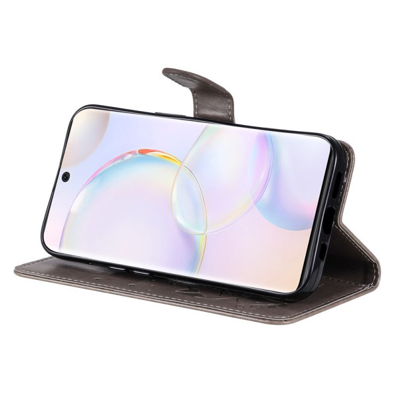 Folio Cover Huawei Nova 9 Gatto E Ape Con Cordino