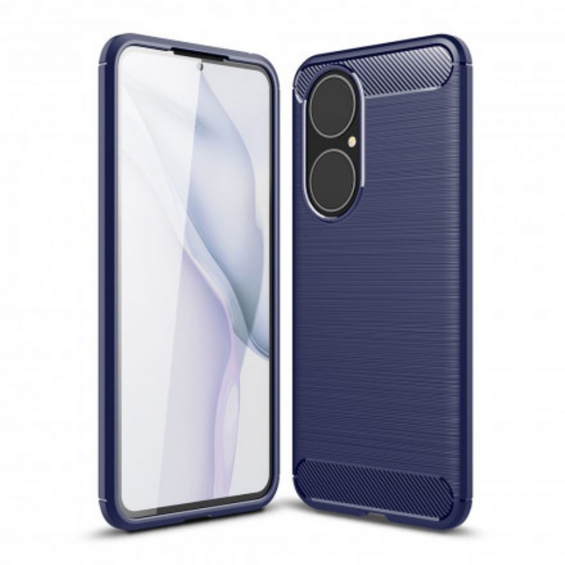 Cover Huawei P50 Fibra Di Carbonio Spazzolata