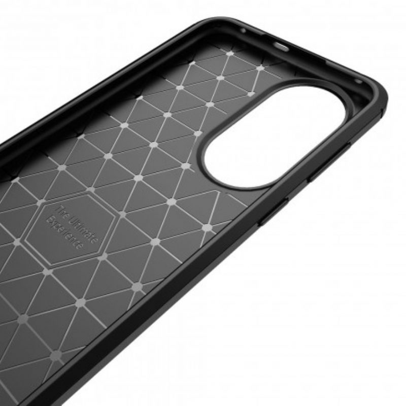 Cover Huawei P50 Fibra Di Carbonio Spazzolata