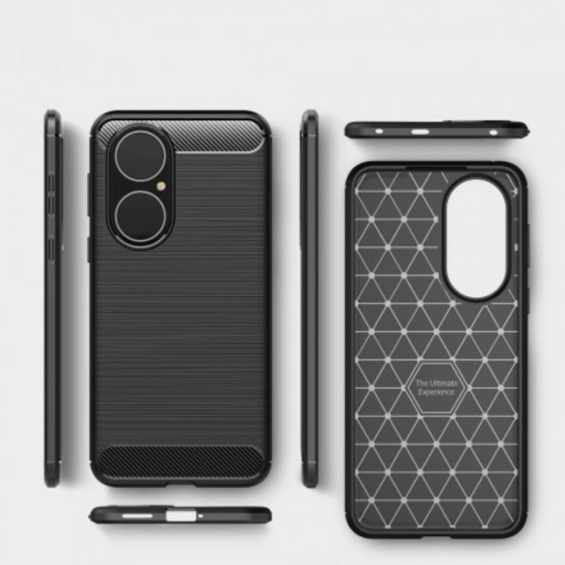 Cover Huawei P50 Fibra Di Carbonio Spazzolata