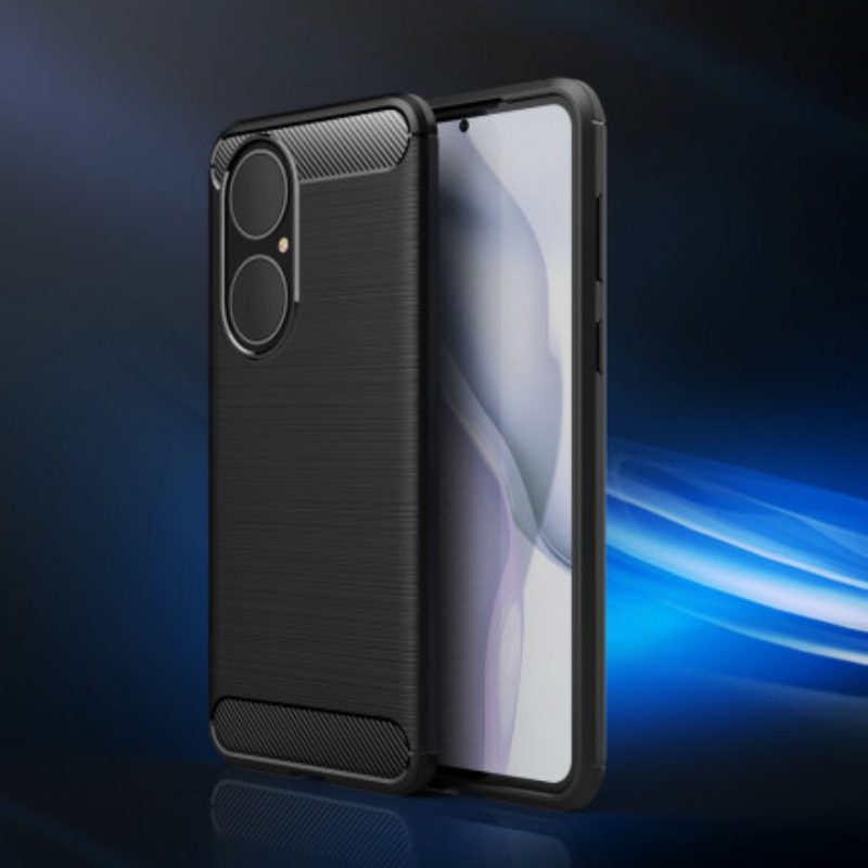 Cover Huawei P50 Fibra Di Carbonio Spazzolata