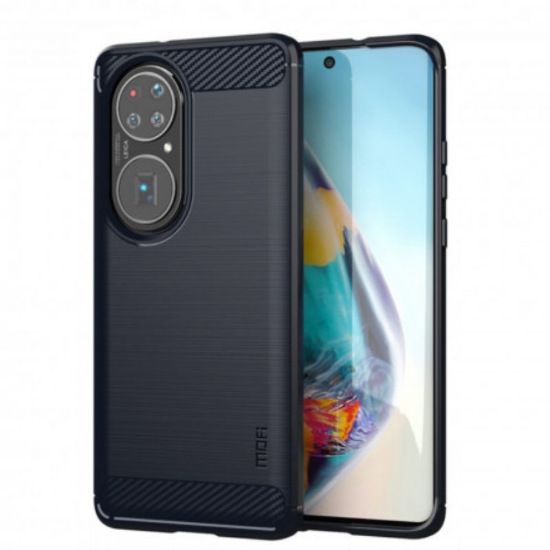 Cover Huawei P50 Fibra Di Carbonio Spazzolata Mofi