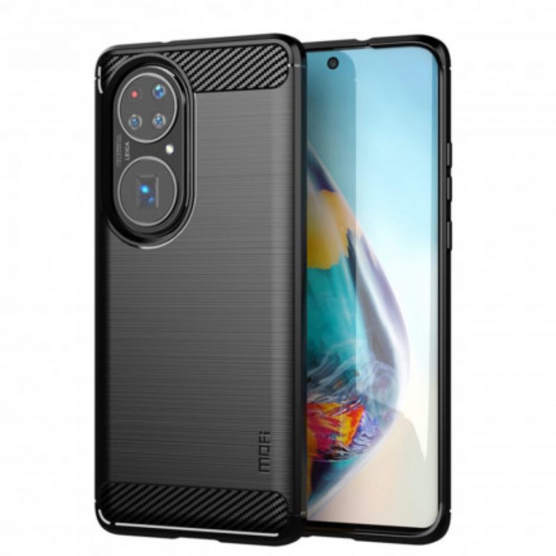 Cover Huawei P50 Fibra Di Carbonio Spazzolata Mofi