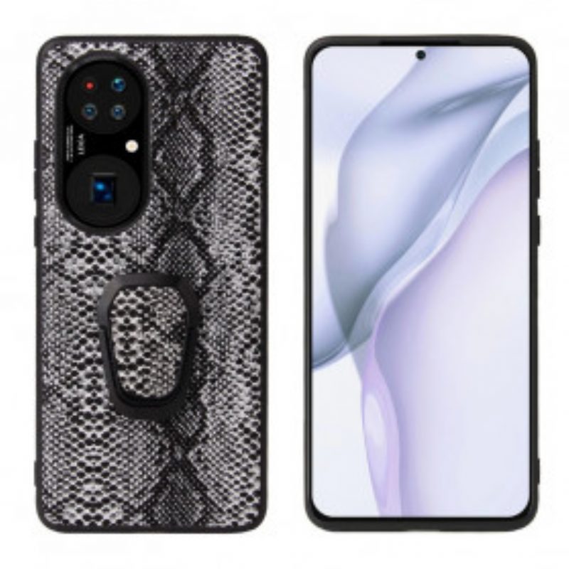 Cover Huawei P50 Porta Anelli Stile Serpente