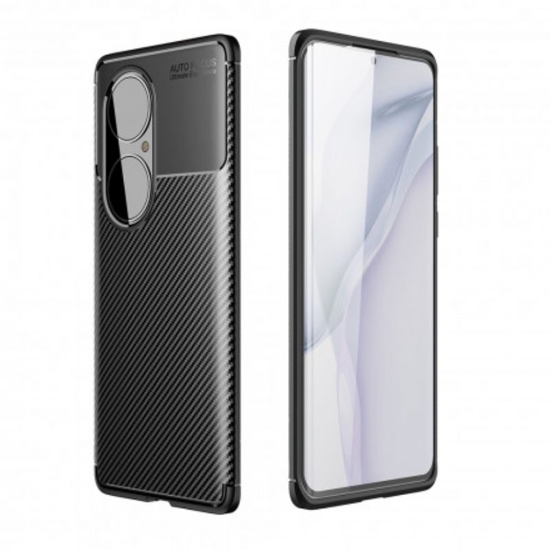 Cover Huawei P50 Struttura Flessibile In Fibra Di Carbonio