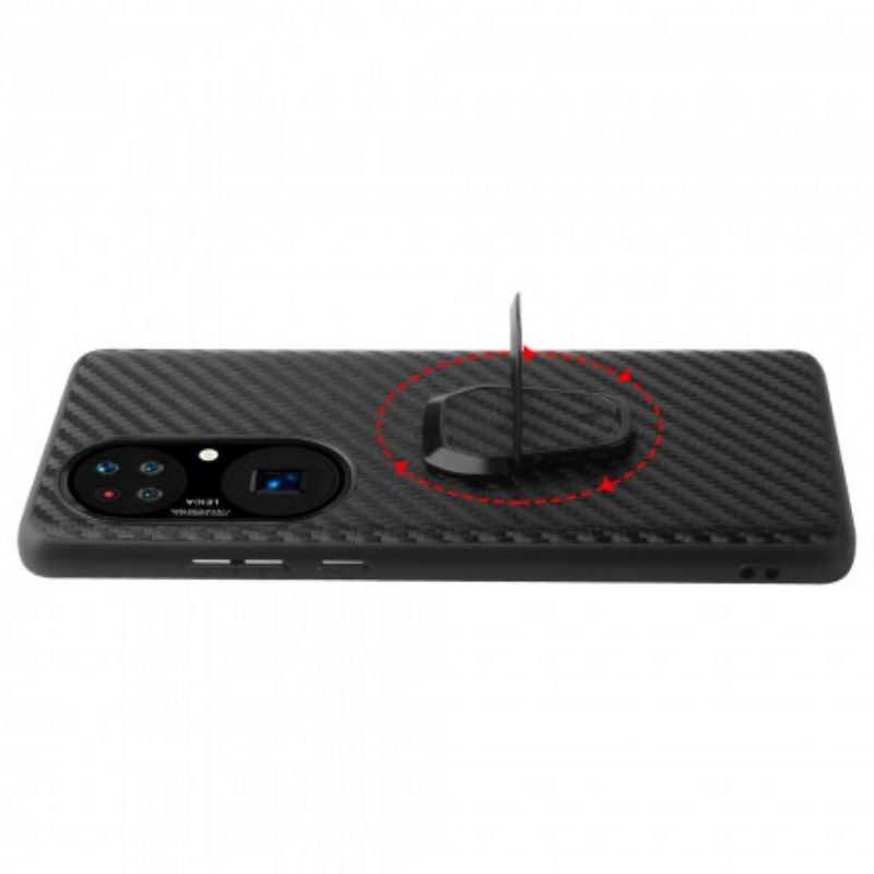 Cover Huawei P50 Supporto Per Anello Stile Leopardo