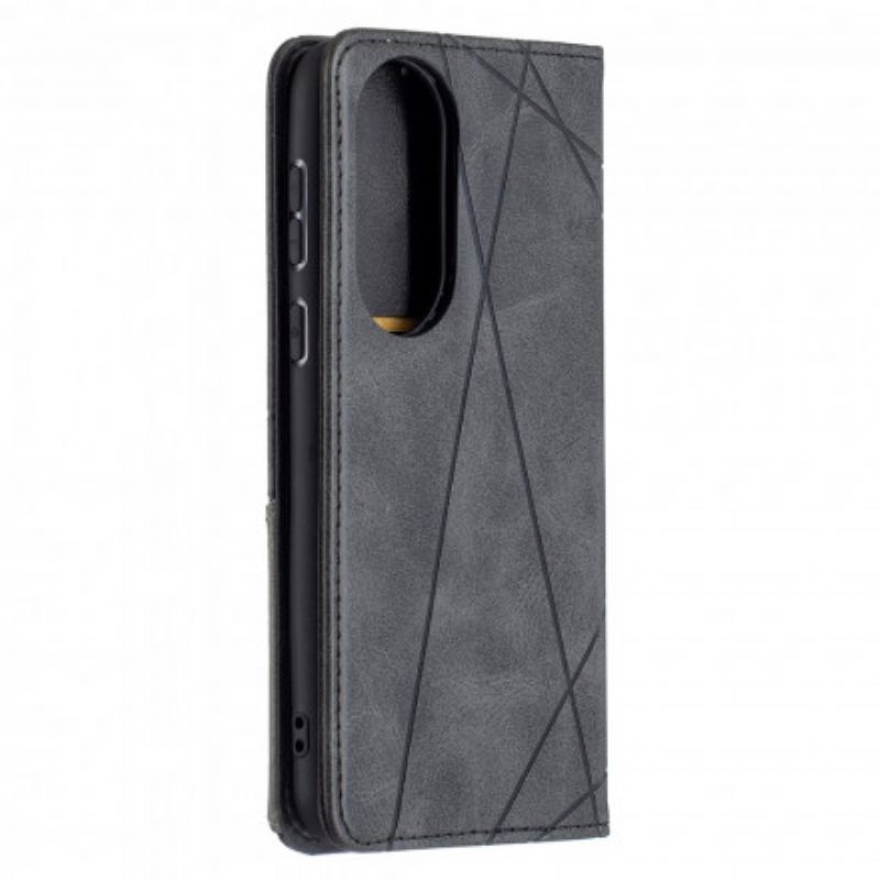 Folio Cover Huawei P50 Custodia in pelle Stile D'artista