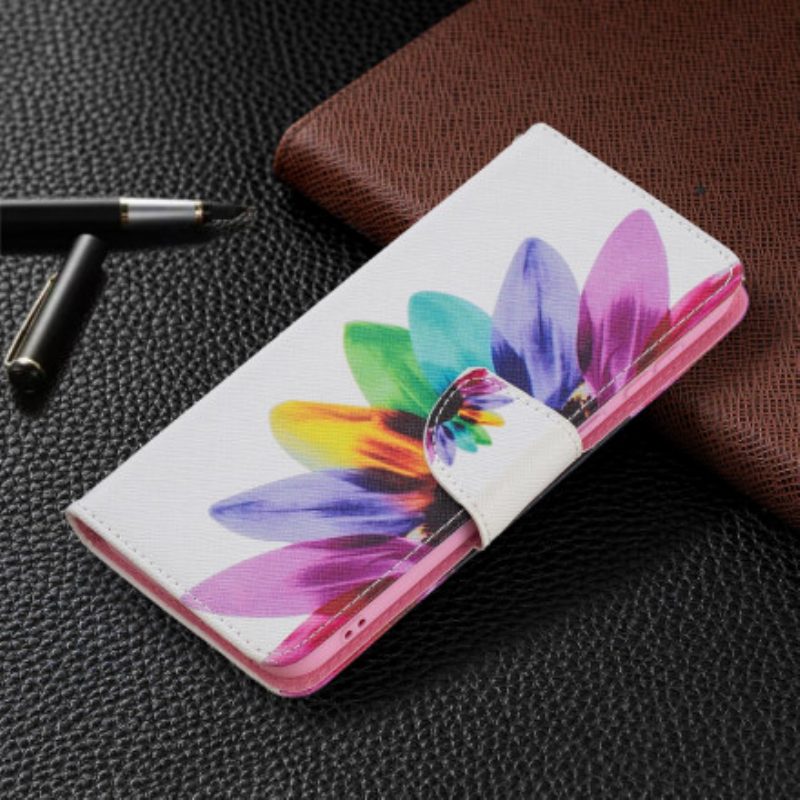 Folio Cover Huawei P50 Fiore Dell'acquerello