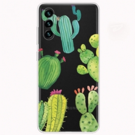 Cover Samsung Galaxy A13 5G / A04s Cactus Dell'acquerello