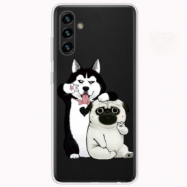 Cover Samsung Galaxy A13 5G / A04s Cani Divertenti