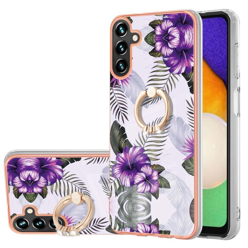 Cover Samsung Galaxy A13 5G / A04s Fiori Ad Anello