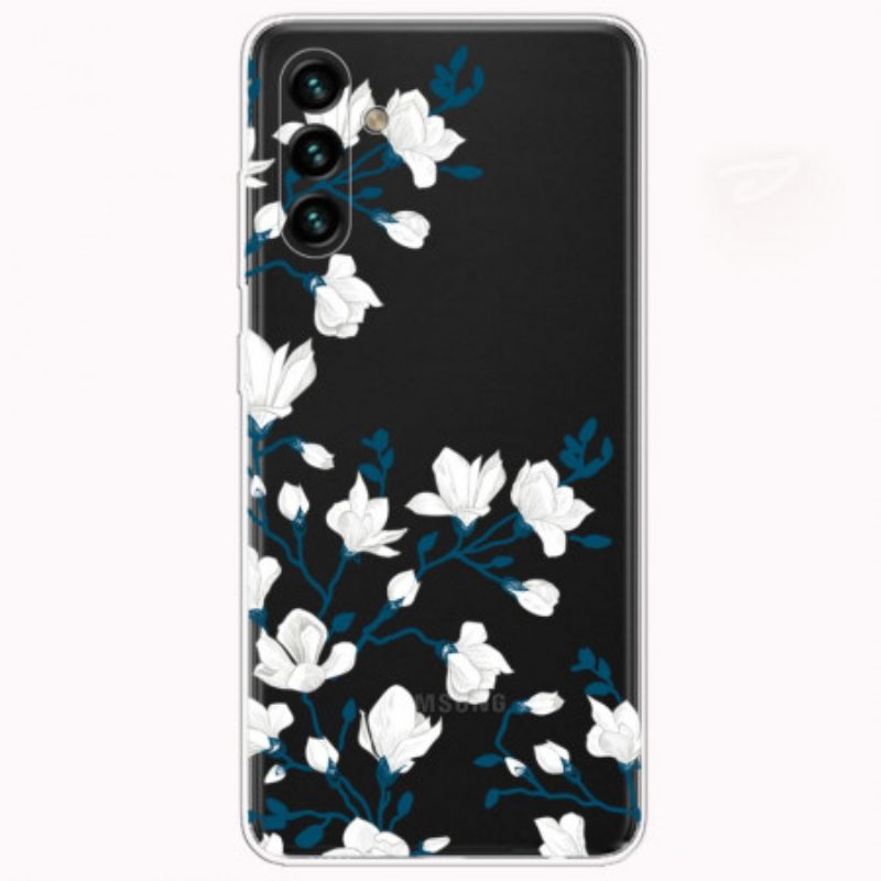 Cover Samsung Galaxy A13 5G / A04s Fiori Bianchi