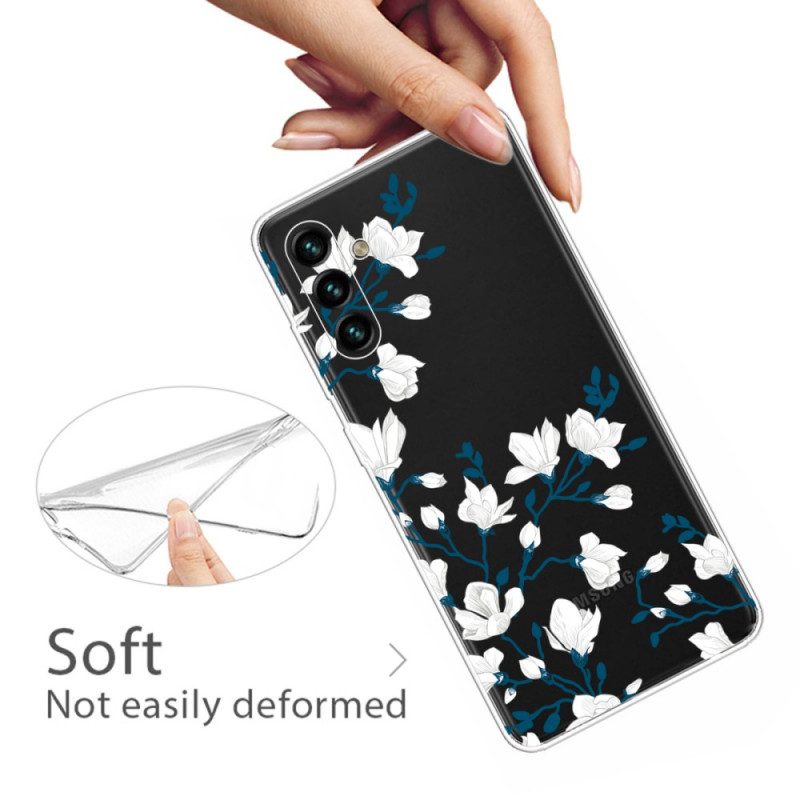 Cover Samsung Galaxy A13 5G / A04s Fiori Bianchi