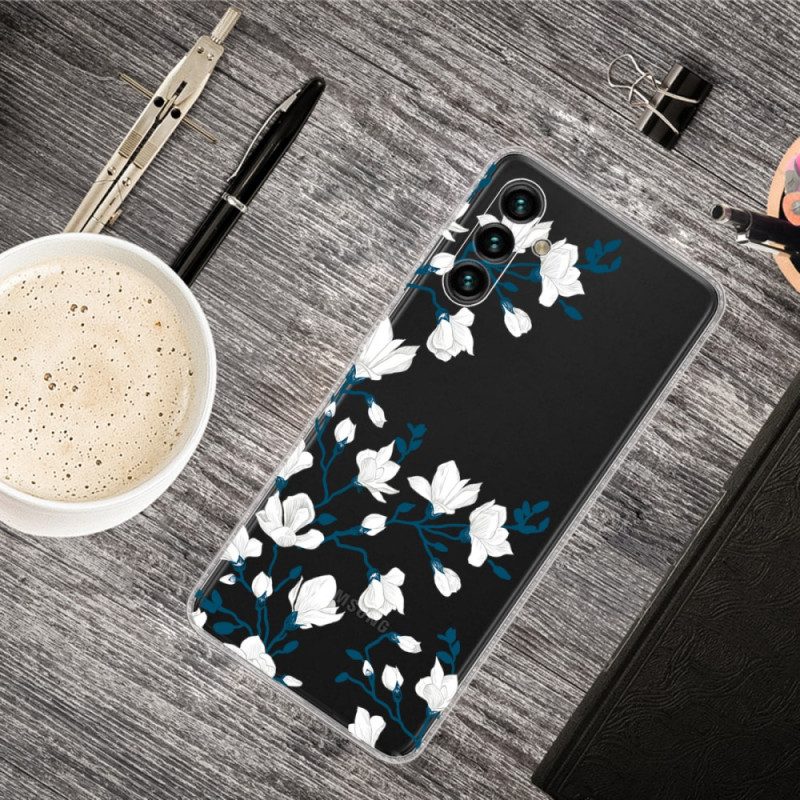 Cover Samsung Galaxy A13 5G / A04s Fiori Bianchi