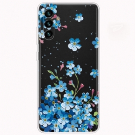 Cover Samsung Galaxy A13 5G / A04s Fiori Blu