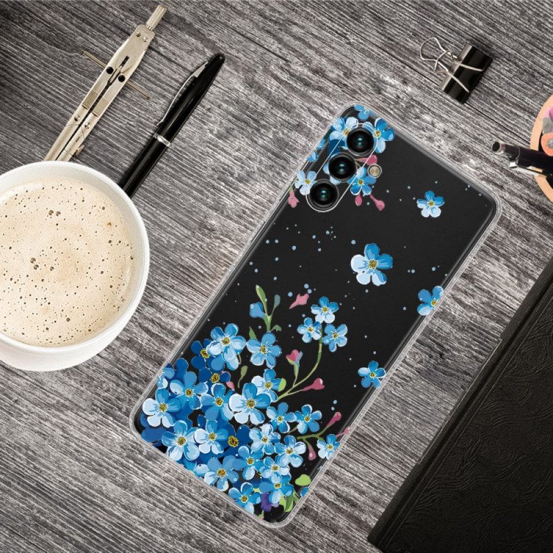 Cover Samsung Galaxy A13 5G / A04s Fiori Blu