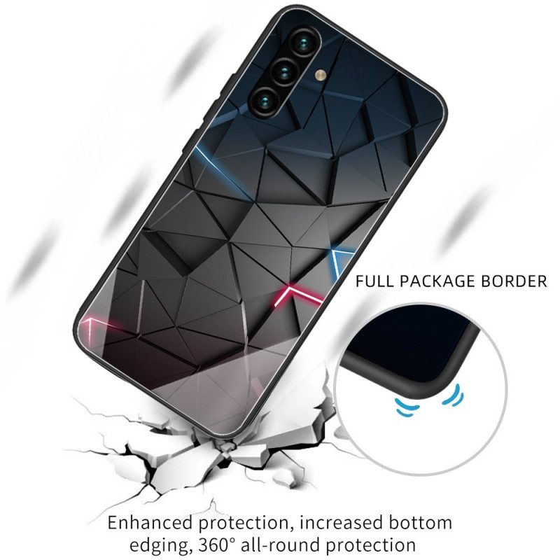 Cover Samsung Galaxy A13 5G / A04s Geometria In Vetro Temperato