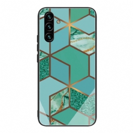 Cover Samsung Galaxy A13 5G / A04s Geometria Marmo Vetro Temperato