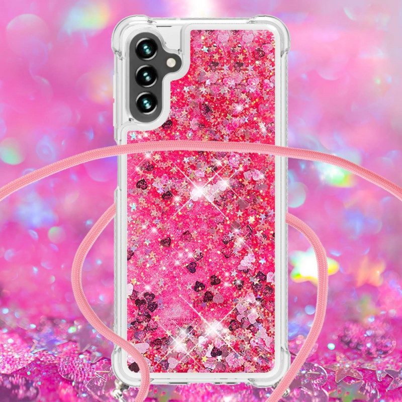 Cover Samsung Galaxy A13 5G / A04s Paillettes Con Coulisse